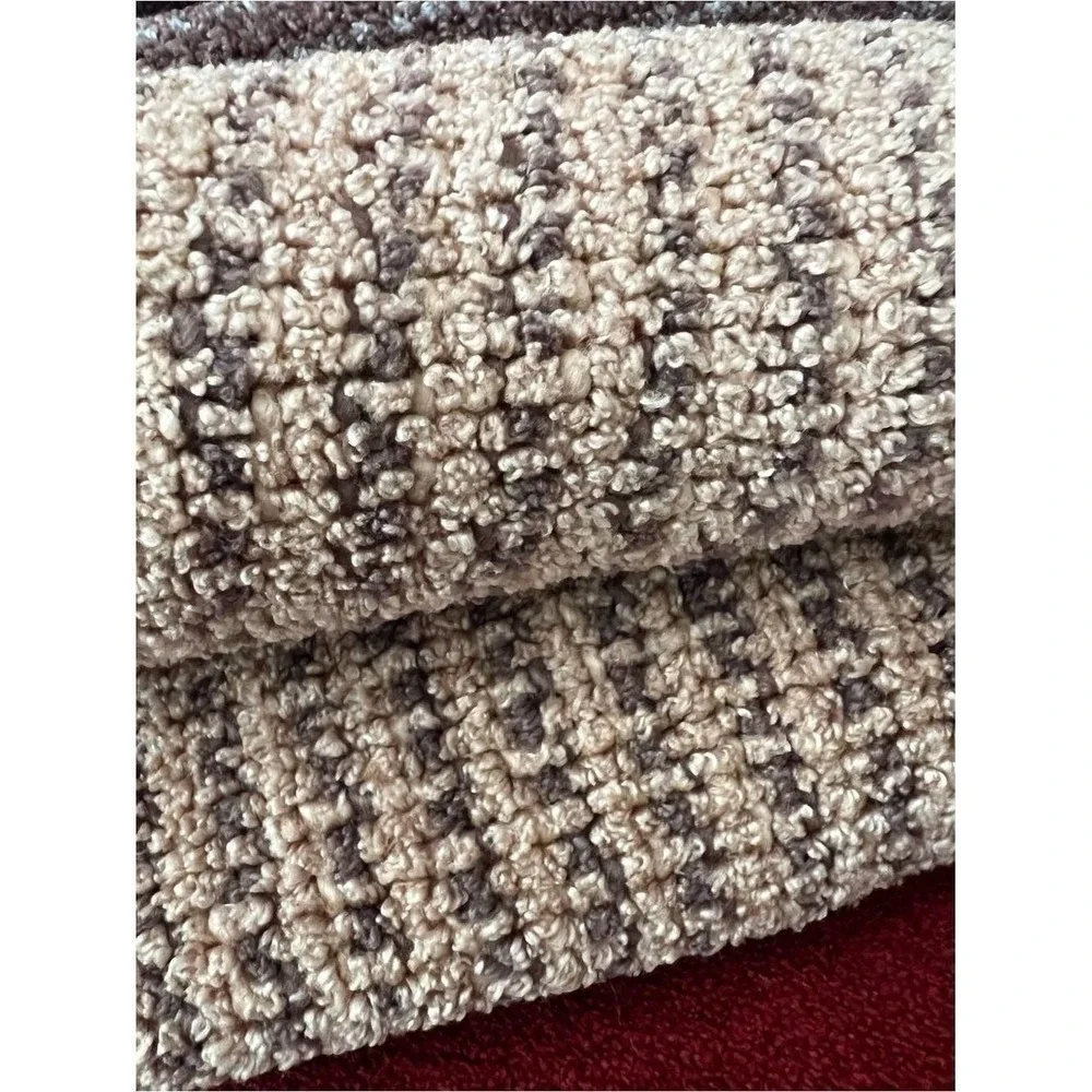 Restoration Hardware 5lb Ribbed Chenille Throw Blanket Neutral Tan Brown Cozy